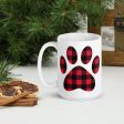 Gingham Paw Print Mug For Cheap