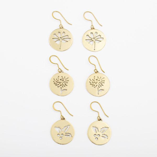 Birth Month Flower Earrings For Discount