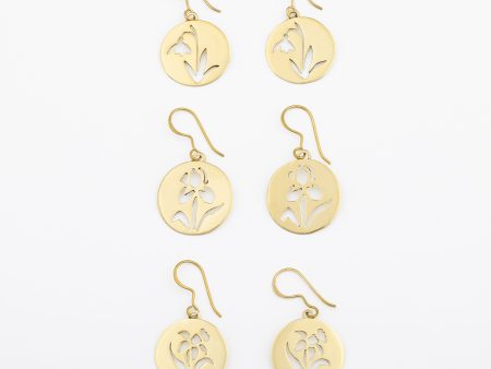 Birth Month Flower Earrings For Discount