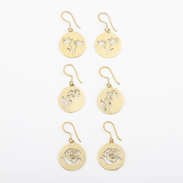 Birth Month Flower Earrings For Discount