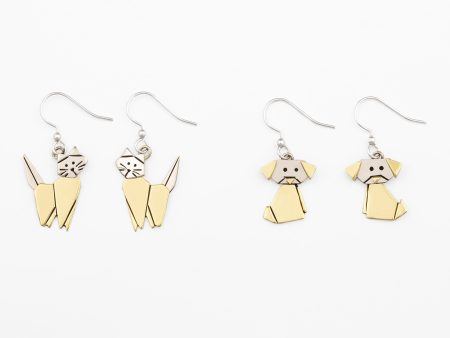 Origami Pet Earrings Hot on Sale